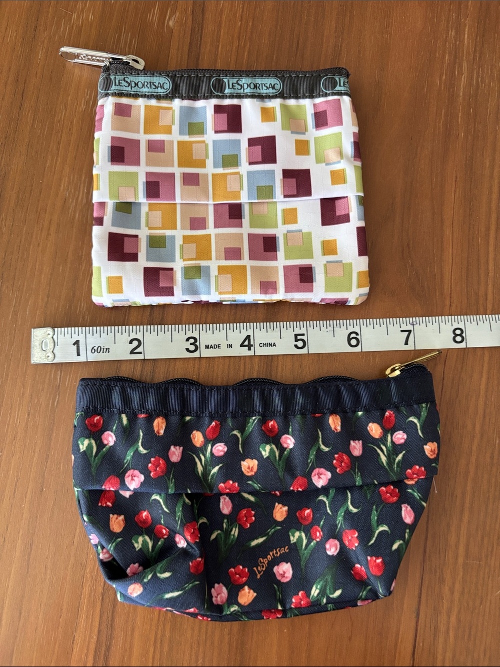 LeSportsac Floral Pouch & Multi Geometric Pouch (Bundle of 2) ๐ - Picture 2 of 4